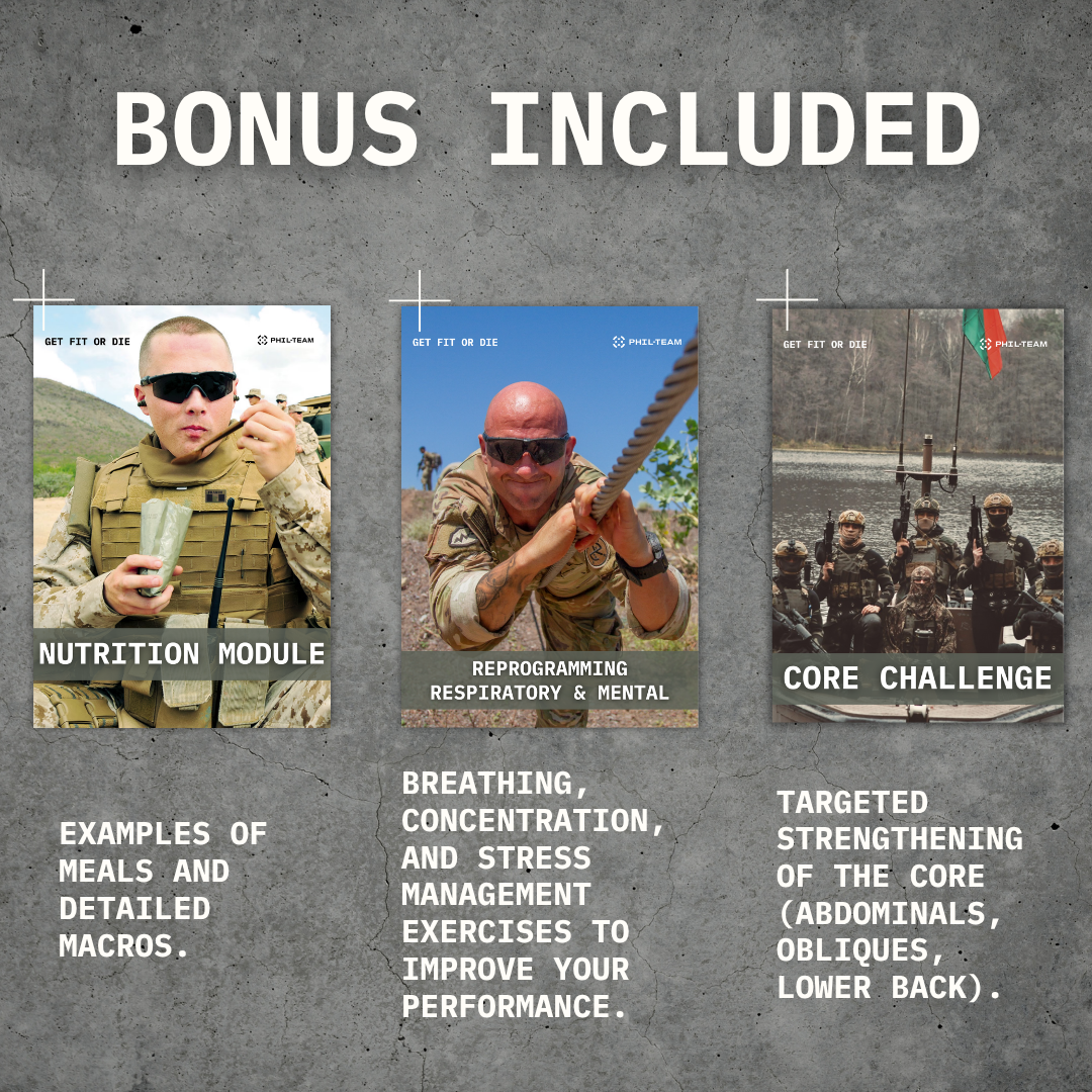 GET FIT OR DIE - 180 Days of Equipment-Free Training + CHALLENGES